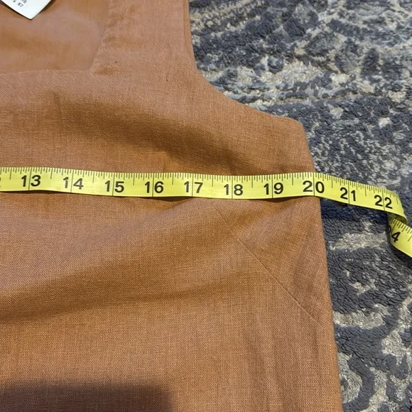 Abercrombie & Fitch linen Squareneck dress Size Large - Picture 11 of 13